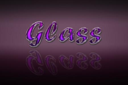 Purple Shiny Glass Text Effect