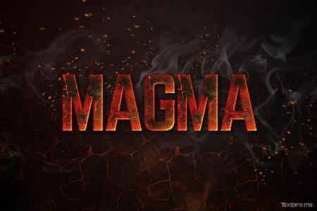 Create a magma hot text effect online